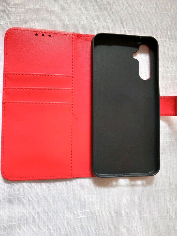 Samsung A33 5G - Schutzhülle Leder rot in Runkel