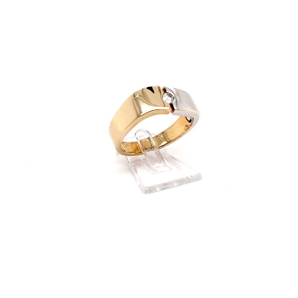 Ring Gelb Weiß Gold  Brillant Damen Geschenk Schmuck 182330 in Lübeck