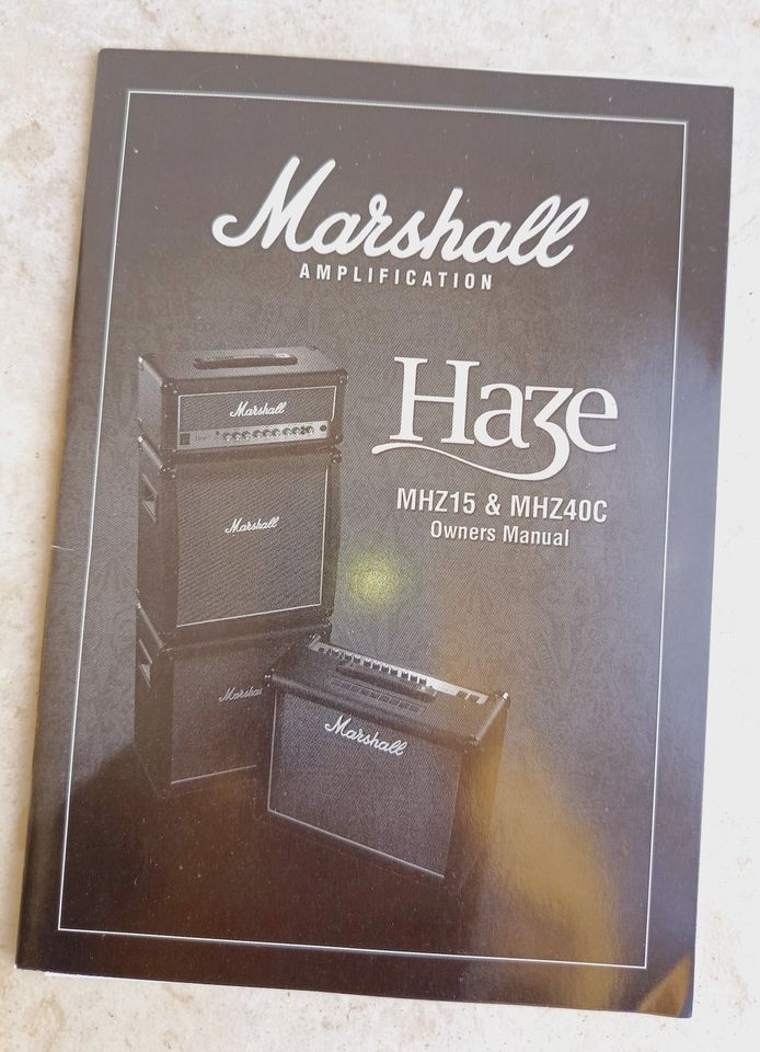 Marshall Haze 40, 40W mit Fußschalter und Handbuch in Schiffdorf