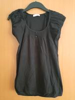 T-Shirt Promod schwarz Baumwolle Gummizug Knopfleiste Wiesbaden - Mainz-Kostheim Vorschau