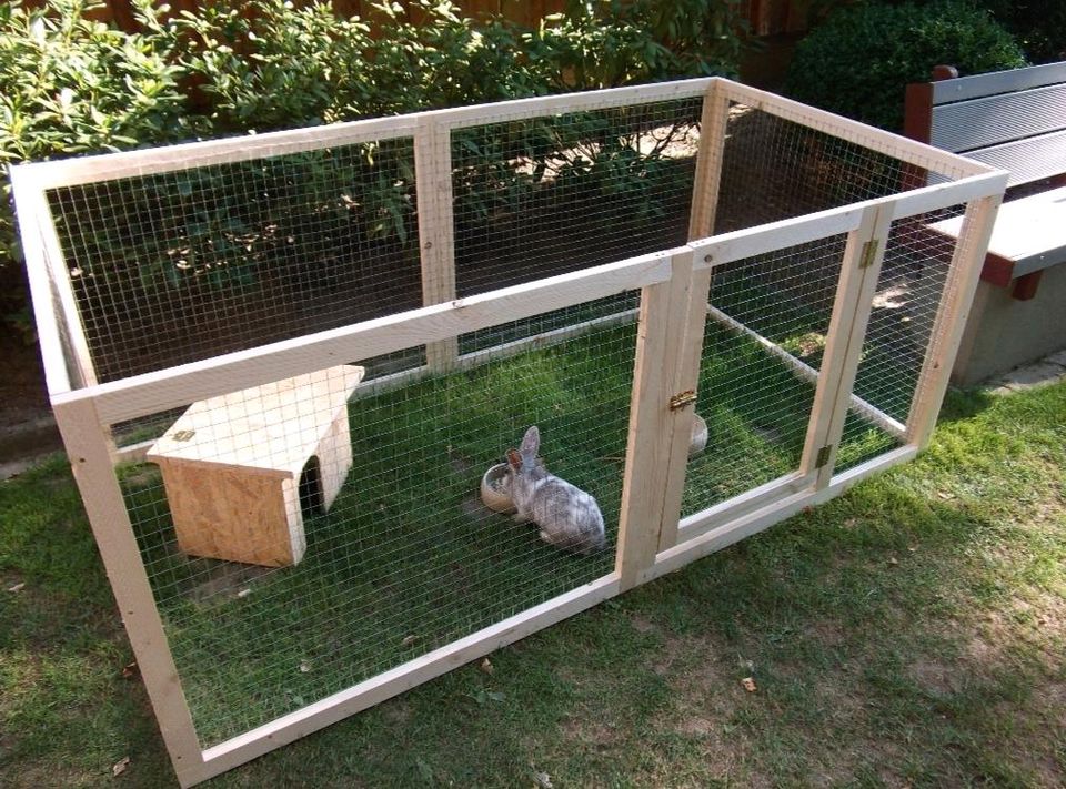 Kaninchenaußengehege auch für vorhandenen Stall anpassbar in Oranienburg