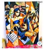 Gemälde Ölbild Expressionismus Abstrakt Frau mit Gitarre Köln - Köln Junkersdorf Vorschau