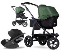 TFK mono 2 olive Luftrad Kinderwagen Set+Cybex Babyschale Cloud T Sachsen-Anhalt - Querfurt Vorschau