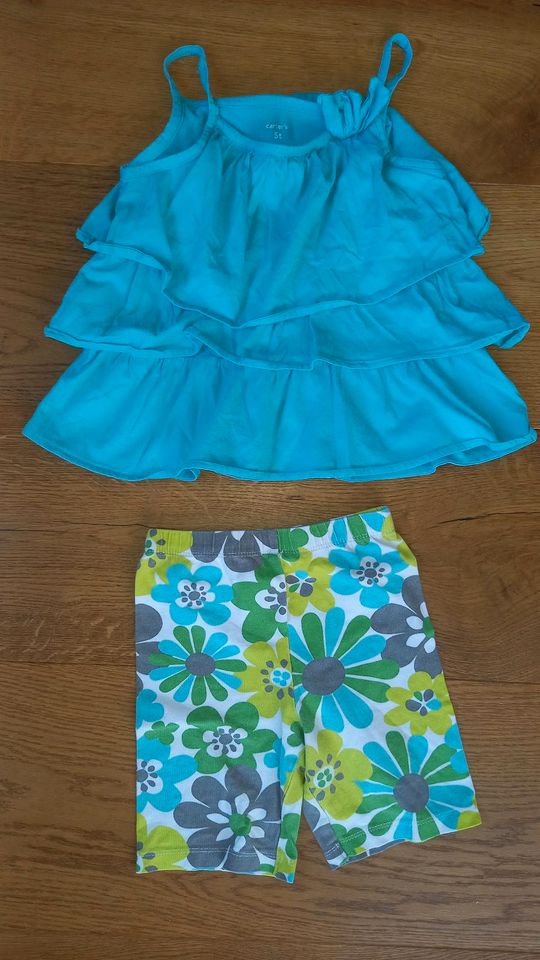 Carters Set kurze Hose und T-Shirt Mädchen gr. 110-116 in Denkte