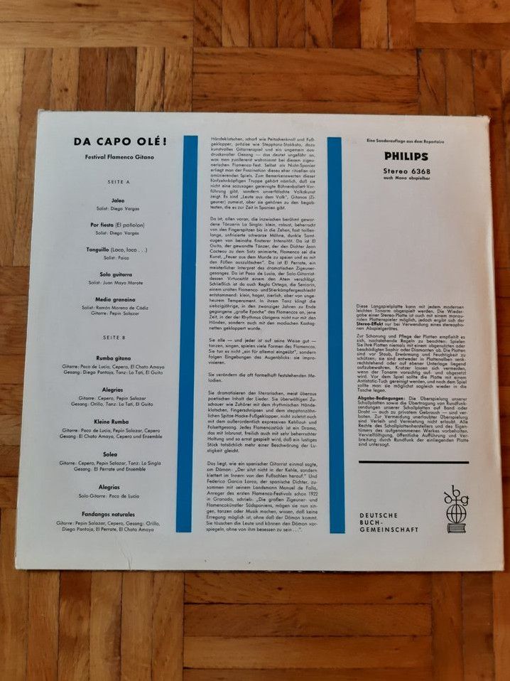 Schallplatte Da Capo Ole LP Vinyl Festival Flamenco Gitano 6368 in Bonn