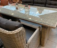 Gartentisch Glastisch Esstisch Rattan grau Tisch 2,00x 1,00m 499€ Nordrhein-Westfalen - Dormagen Vorschau