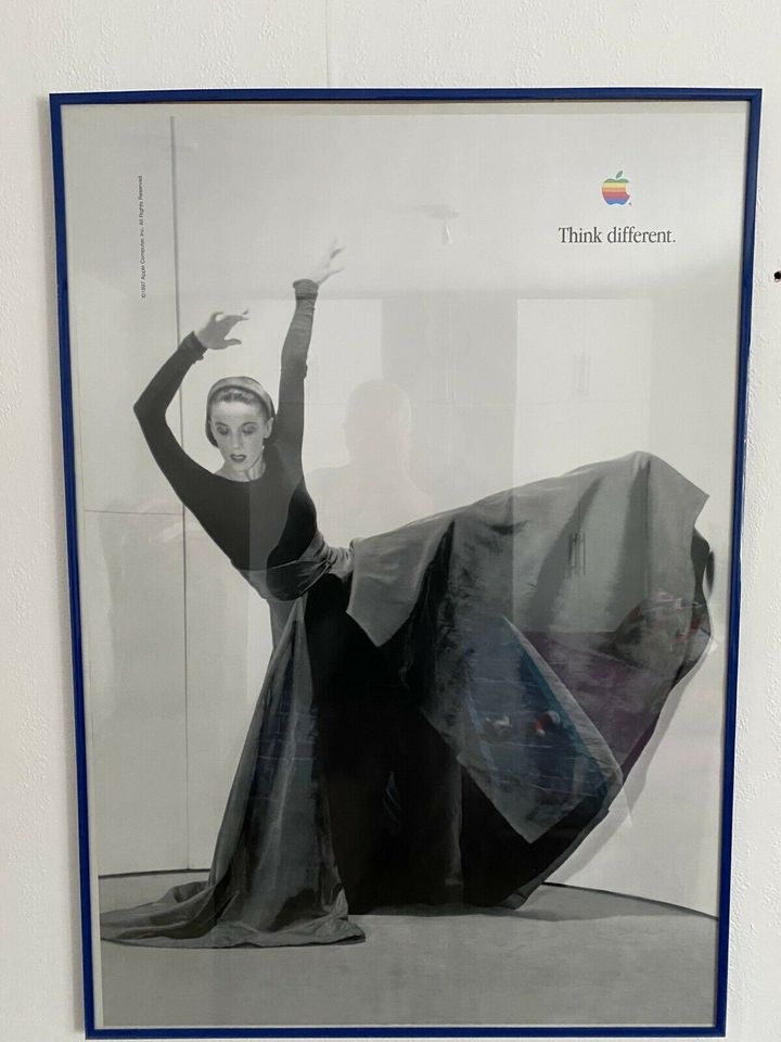 Rarität Original Apple Poster think different Kampagne 1997 in Cadolzburg