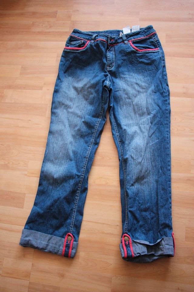 Jeans blau, Hose, Größe 40, bonprix, used optik in Wiesloch