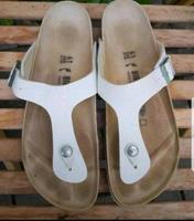 Birkenstock damen Pantoletten gr.41/42 weiß fast neu West - Unterliederbach Vorschau