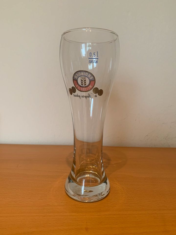 Erdinger Weißbier altes Logo Bierglas 0,5 Liter in Bad Segeberg