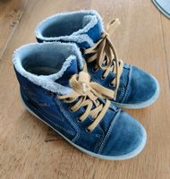 Superfit Groovy Winterschuhe Leder blau senfgelb Größe 28 Nordrhein-Westfalen - Delbrück Vorschau