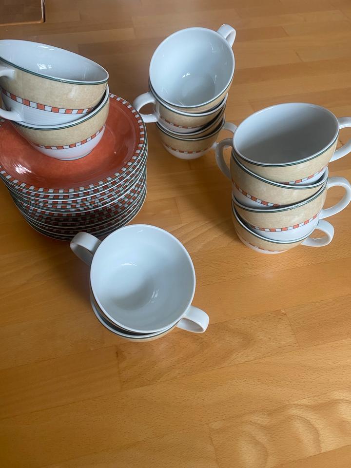 Villeroy & Boch Gallo Design Tassen und Unterteller Kaffeegedeck in Graben-Neudorf