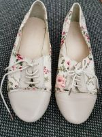 Ballerinas beige Blumenmuster 38 Graceland Sommerschuh Bayern - Henfenfeld Vorschau