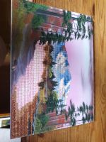 Diamond painting bob ross leinwand fertiges teilbild 22 x 30 cm Bayern - Forchheim Vorschau