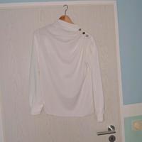weißes Bluse in "Satin" Stoff  Größe 36/38 Saarland - Wallerfangen Vorschau