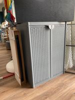 Gartenschrank Grau 65x45x88 cm Kunststoff Polyrattan Outdoor Terr Sachsen-Anhalt - Wernigerode Vorschau