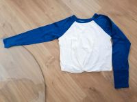 Hollister Gr. S 36 Langarm Shirt blau mit Knotendetail Baseball Hessen - Biebergemünd Vorschau