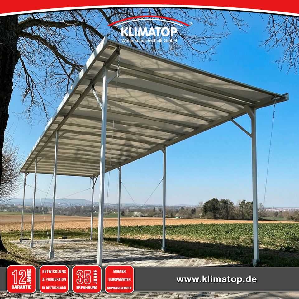 Wohnmobil Wohnwagen PKW Carport CARAPORT 350 x 1000 cm KLIMATOP in Bückeburg