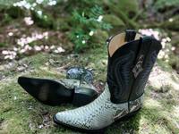 Cowboystiefel COOLMEX - helles Python-Leder Gr. 47 Hessen - Hofgeismar Vorschau