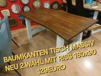 Baumkantentische massiv 160x90 180x90 200x100 ab129.-top preis Hessen - Gießen Vorschau