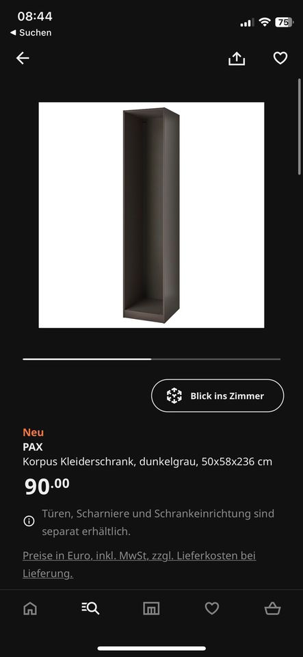 ‼️Pax 50cm schwarz inkl Ausstattung in Rustenfelde