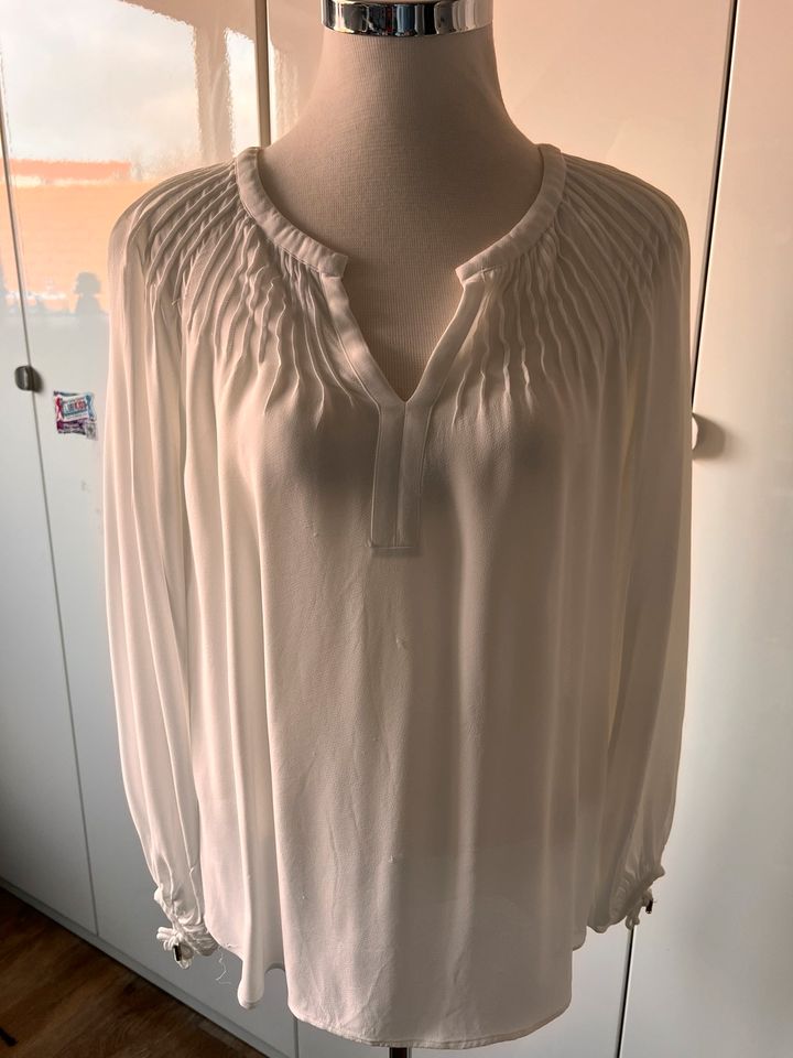 Massimo Dutti Bluse S 36 Tunika edel off white weiß top in Greven