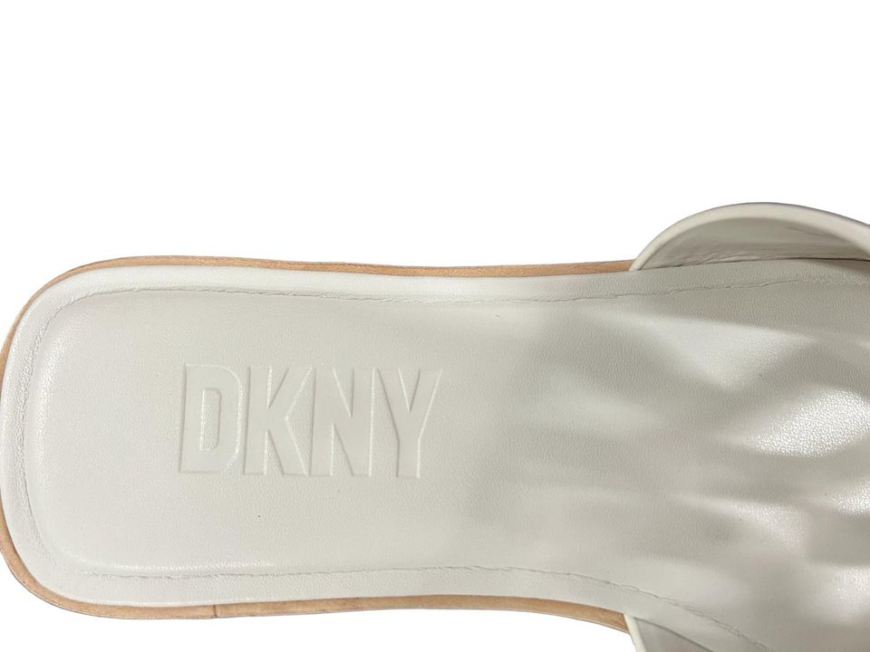 DKNY Jalila Flat Leder Sandale Weiß Größe 39 in Mülheim (Ruhr)