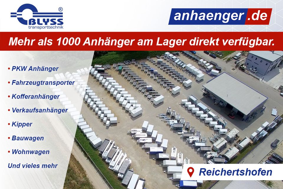 NEU! Fahrzeugtransporter Anhänger Blyss 3500kgGG 550x220x200cm in Reichertshofen