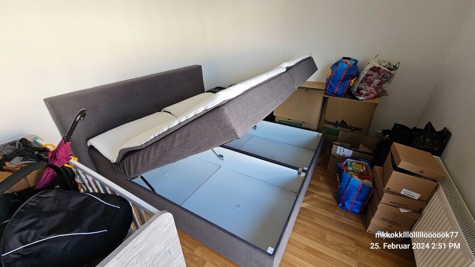 Boxspringbett mit Bettkasten 185x200 in Dresden