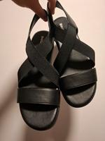 Schwarze Sandalen  mit Plateauabsatz Thüringen - Großfahner Vorschau