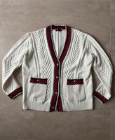 Maje Strick Cardigan 3 L 40 Creme weiß rot Damen Paris chic Bayern - Aschaffenburg Vorschau