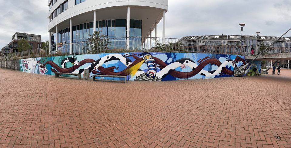 Graffiti Fassadenbemalung in Leer (Ostfriesland)