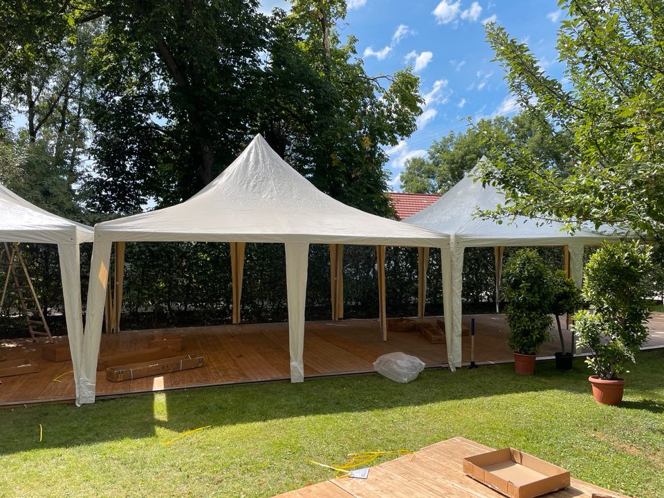 Verleih Zelt 5x5 Pagode für Hochzeit, Party, Geburtstag, Event in Pforzen