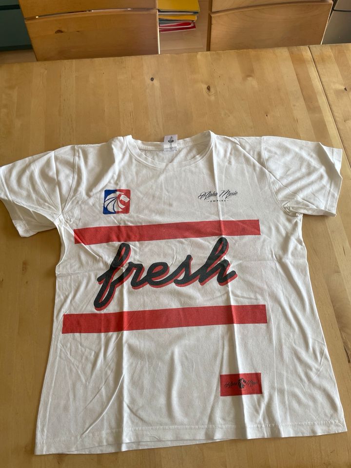 Kollegah Alpha Music Empire 01 Tshirt T-Shirt Rap weiß Fresh in Meckenbeuren