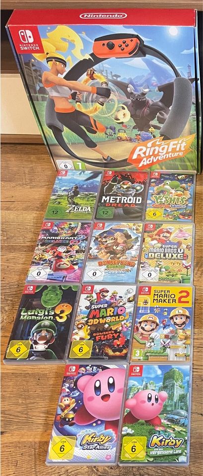 12 Spiele für eine Nintendo Switch Super Mario Luigi Kirby …. in Betzdorf