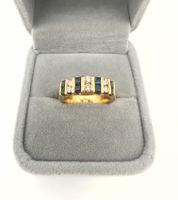 Vintage 750 Goldring 18K Saphire Diamanten Brillanten Gr.53 Altona - Hamburg Ottensen Vorschau