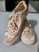 Sneaker Satin beige Turnschuh 38 Hessen - Hanau Vorschau