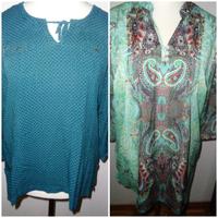 Cecil L petrol 3/4 Arm Bluse + Paola 44 durchsichtig Long Tunika Bayern - Mühlhausen i.d. Oberpfalz Vorschau