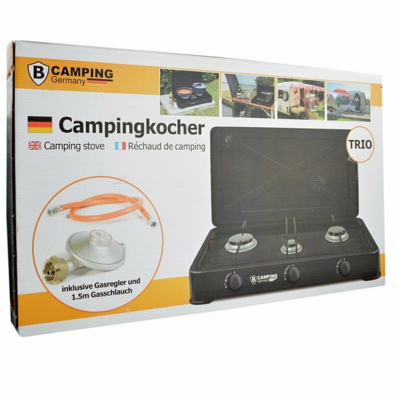 Trio Gaskocher 3-flammig Campingkocher Camping Herd Gasherd Küche in Neumünster