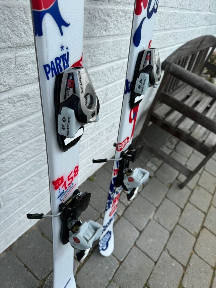 Salomon Twin Tip Ski 158cm weiß in Lastrup