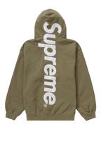 Supreme Satin Applique Hooded Sweatshirt Light Olive L FW23 Nordrhein-Westfalen - Bad Lippspringe Vorschau