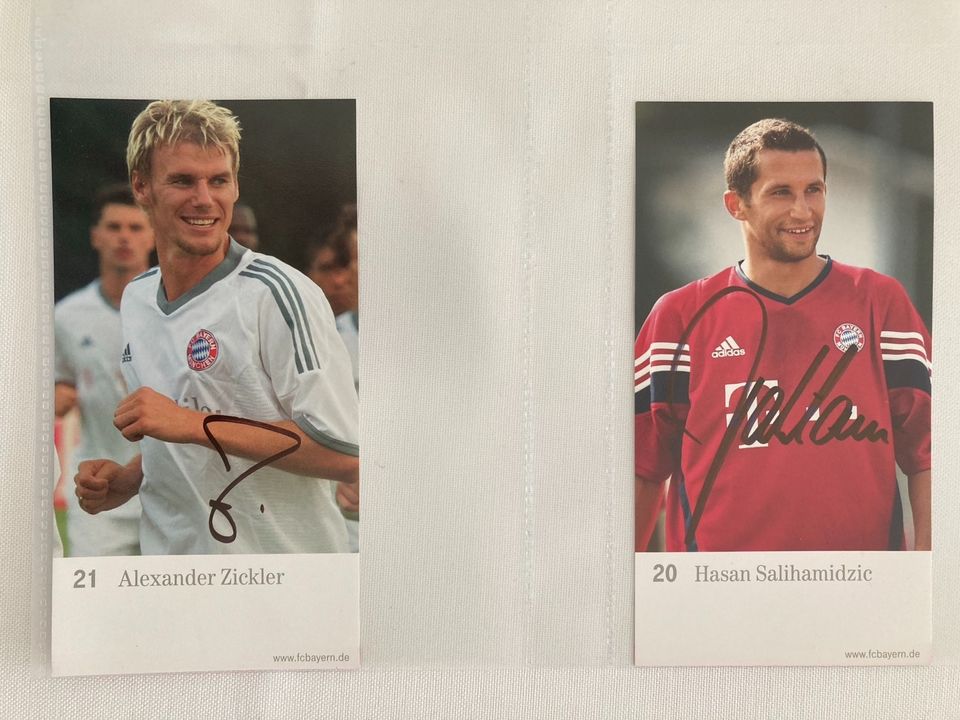 FC Bayern München Autogrammkarten original signiert in Brilon