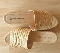 NEU - Sommerkind - Pantoletten Sandalen Schuhe beige Gr. 37 Hessen - Langenselbold Vorschau