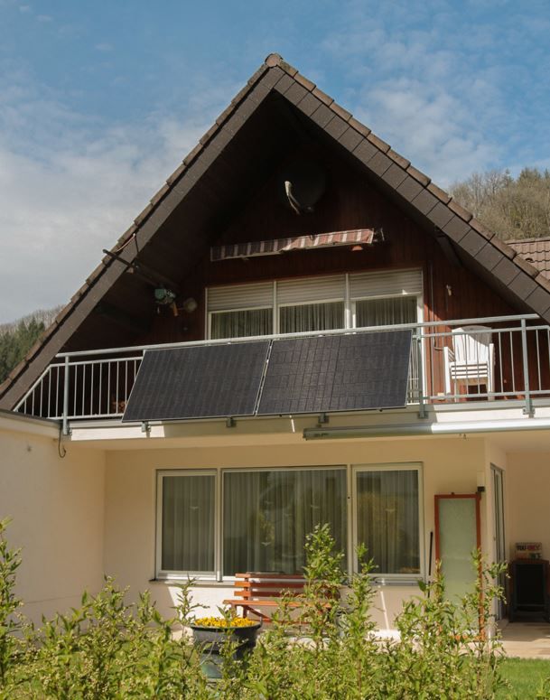 Balkonkraftwerk PV,  Solar - Kraftwerk für Geländer und Treppen in Schiltach