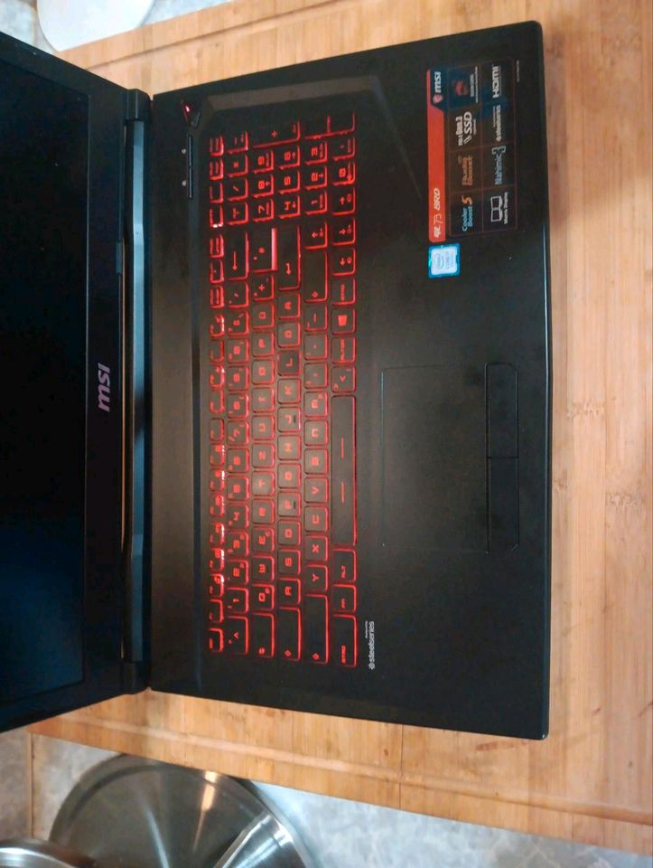 MSI Gamer Laptop 17 Zoll , 4 GB Grafikkarte, 32 GB RAM in Heidenheim an der Brenz