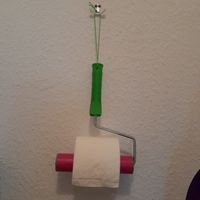 WC, Papier, Abroller, Upcycling, pink, grün, Farbrolle, Toilette Nordrhein-Westfalen - Kaarst Vorschau