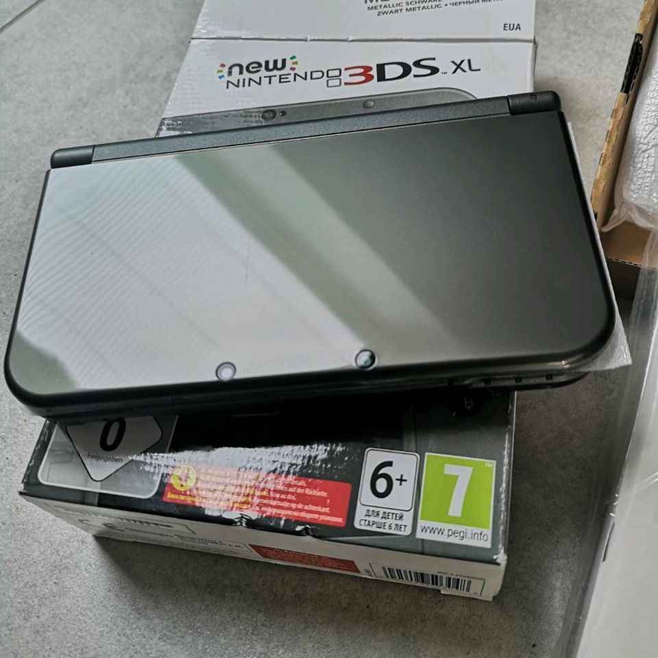 Nintendo New 3DS XL doppel IPS Display Metallic Black in Paderborn