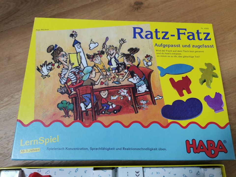 Lernspiel: „Ratz- Fatz – aufgepasst und zugefasst“  von Haba, in Bad Langensalza
