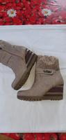 Neuwertig*Marco Tozzi Stiefeletten Damen Gr. 39*beige Sachsen - Schlema Vorschau