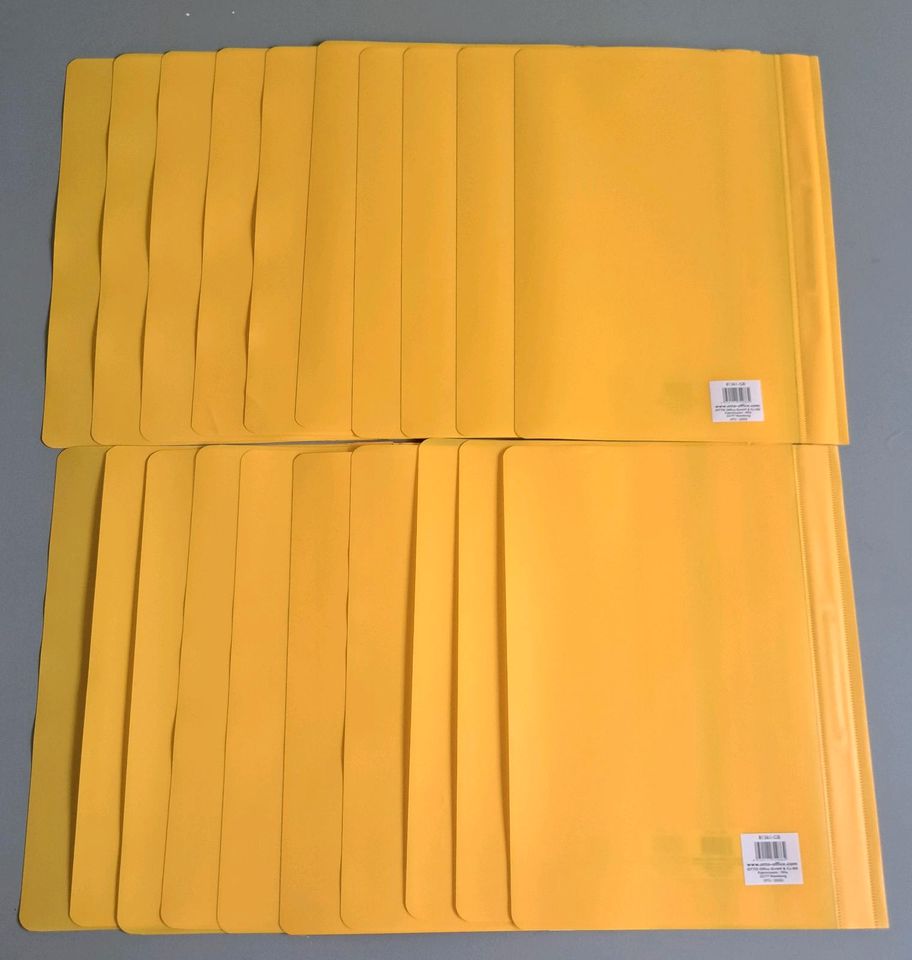 10er Pack Schnellhefter, gelb, A4, von Otto Office, unbenutzt in Embsen
